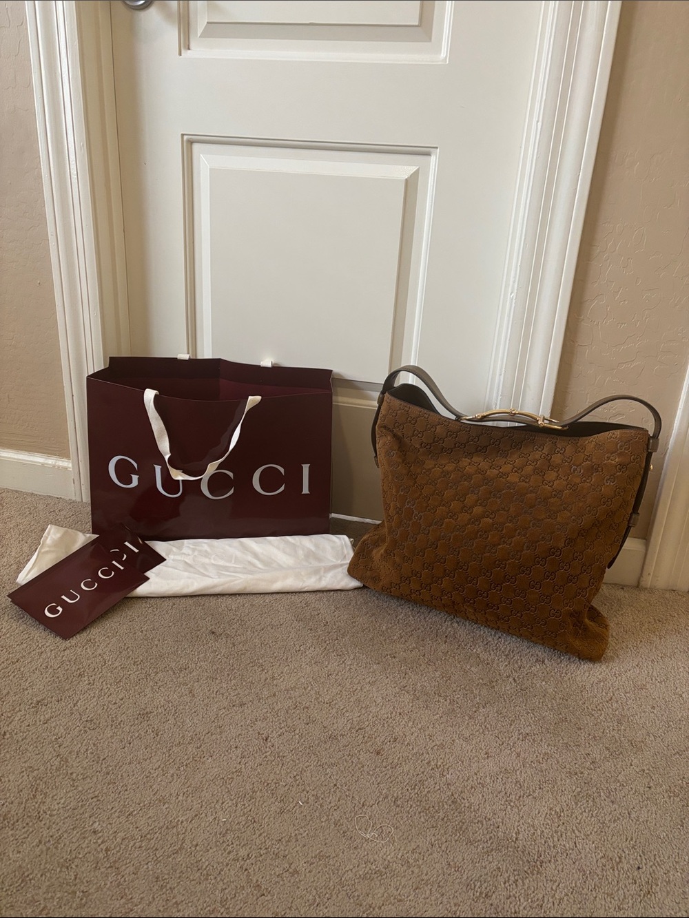 100% embossed suede hobo NOT RESPONDING TO LOW OFFERS